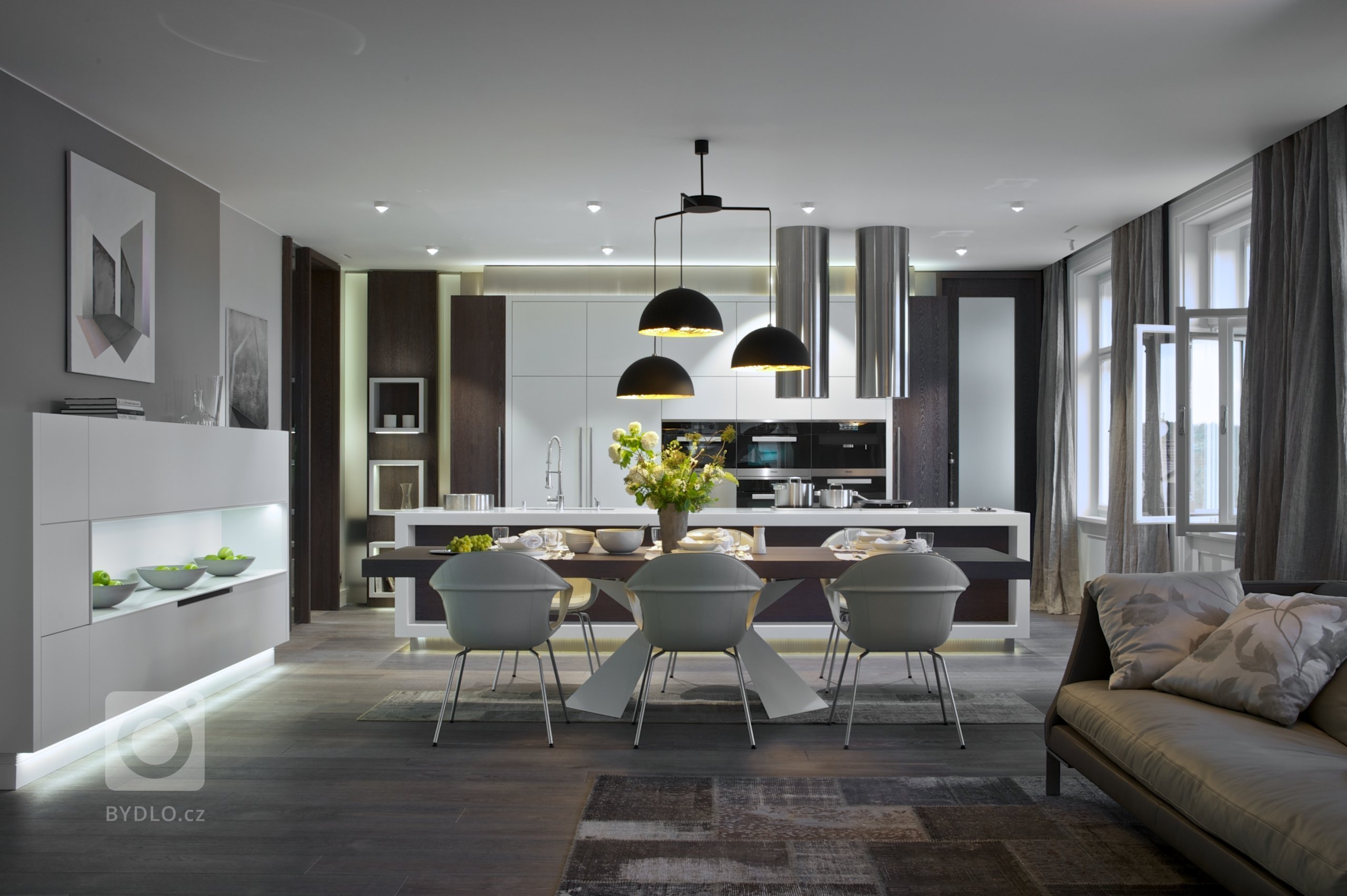 Za zdmi jednoho starého malostranského domu&nbsp;září nový byt zcela naplňující současné potřeby mladého manželského páru s dětmi a zároveň pokorně následující…