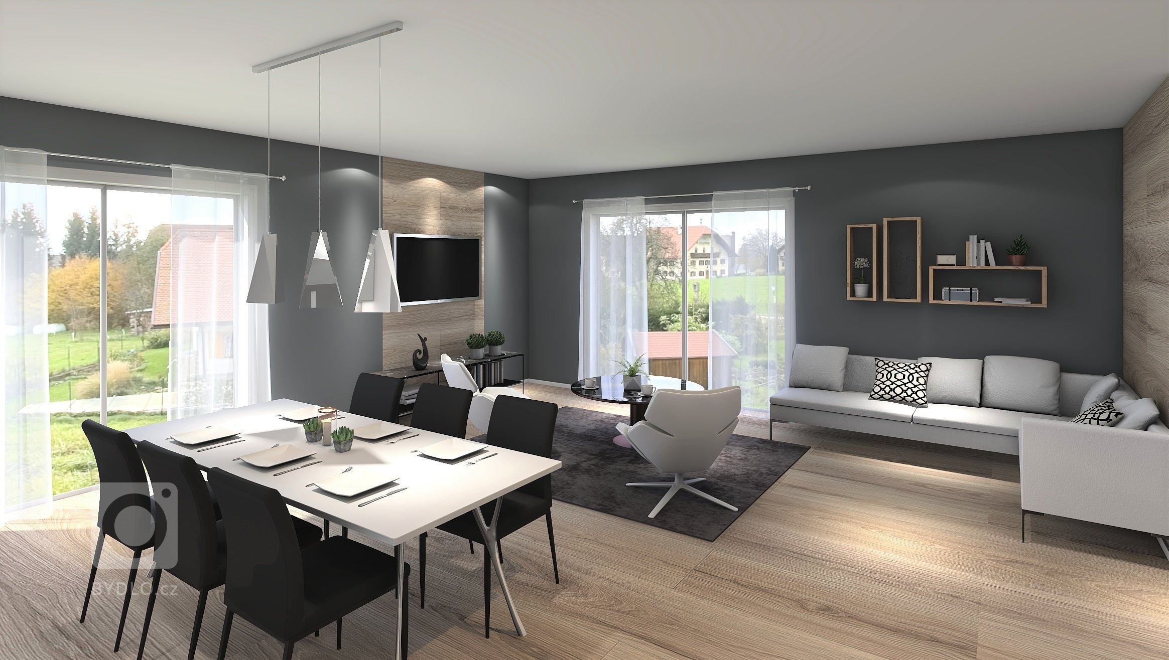 Patrová dřevostavba navržená v difuzně otevřené konstrukci. Prostorný dům je vhodný pro čtyř až pětičlennou rodinu. V&nbsp;přízemí se nachází velký obývací…