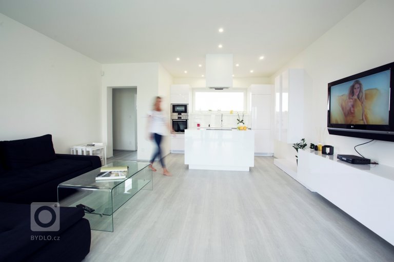 Dobře promyšlená barevná koncepce je základem zdařile pojatého interiéru. Požadavkem klienty bylo využití bílé barvy, která byt opticky zvětšuje a prosvětluje.…
