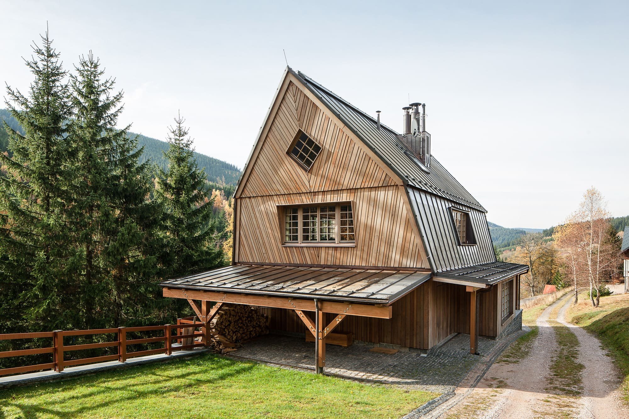 Horská chata jako odkaz tradiční krkonošské architektury