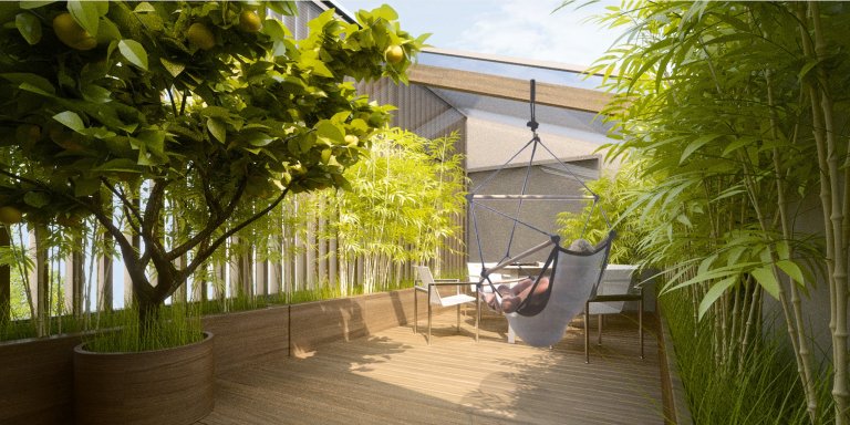 Pasivní dům SkyGarden se střešní zahradou