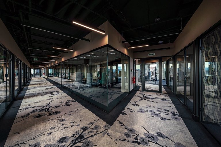 Fotografie největšího coworkingové centra v ČR.
