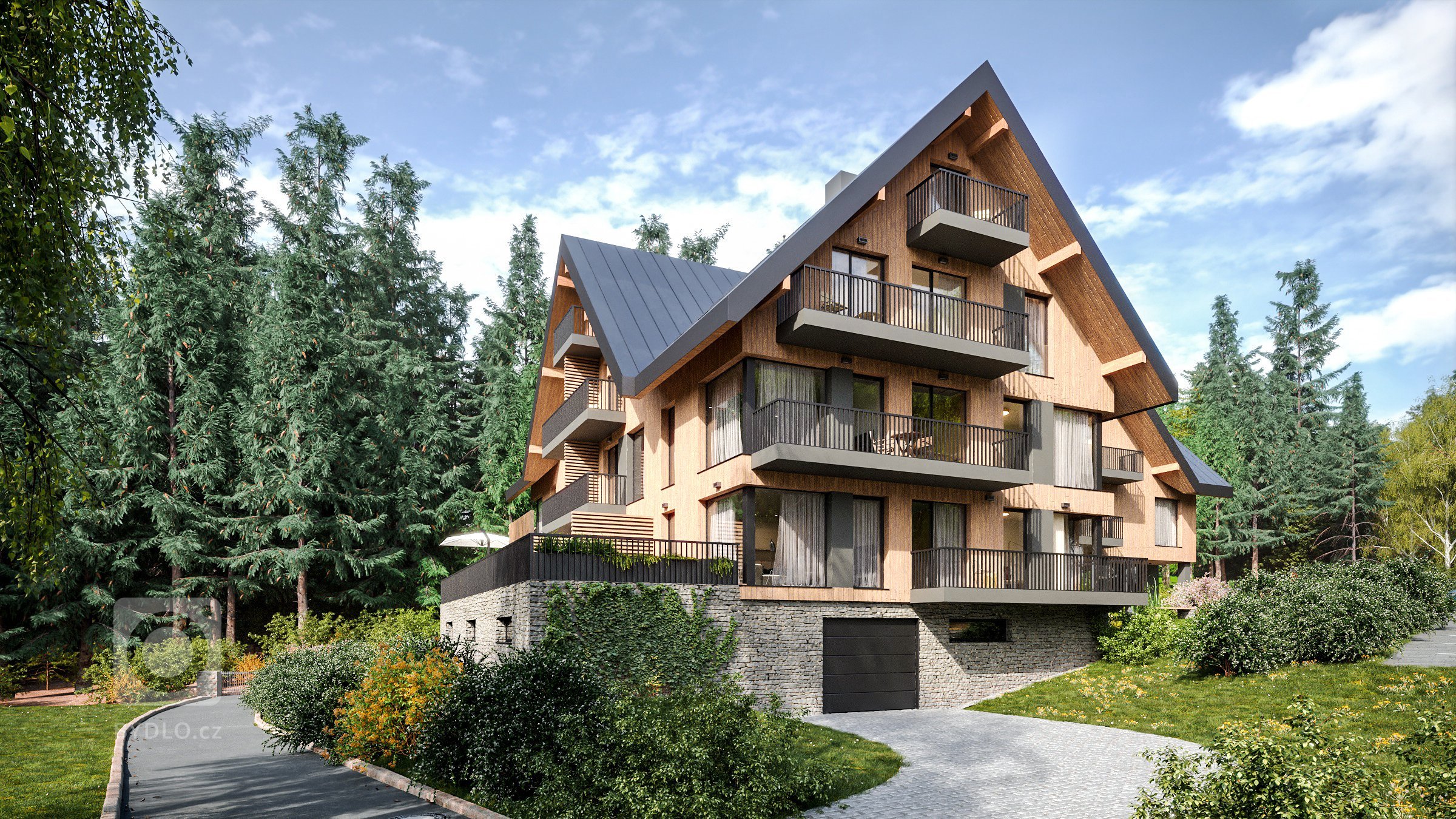 Apartmánový dům Harrachov peaks je moderní sebevědomou stavbou, která perfektně zapadá do krásného horského prostředí města.&nbsp;Členitá, ale klasicky…