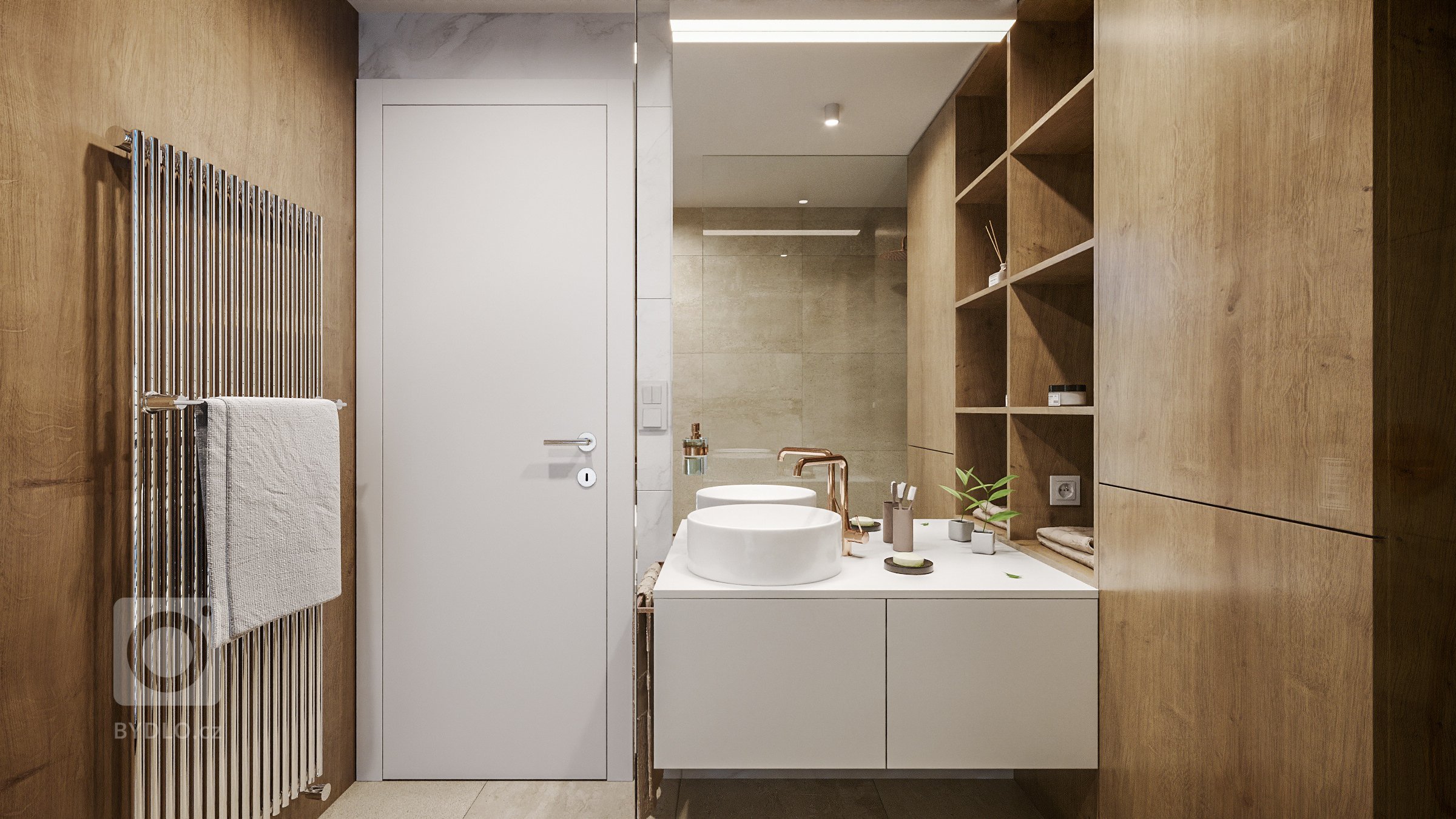 Pro developerský projekt apartmánového domu v Harrachově jsme navrhli možné podoby interiérů. Základem všech interiérů jsou bílé dveře a antracitová okna.
…
