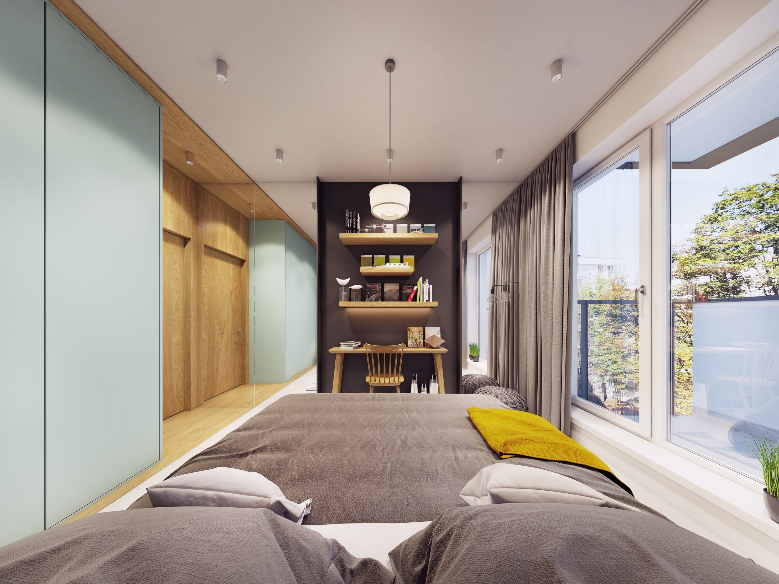 Funky moderní interiér s přírodními akcenty