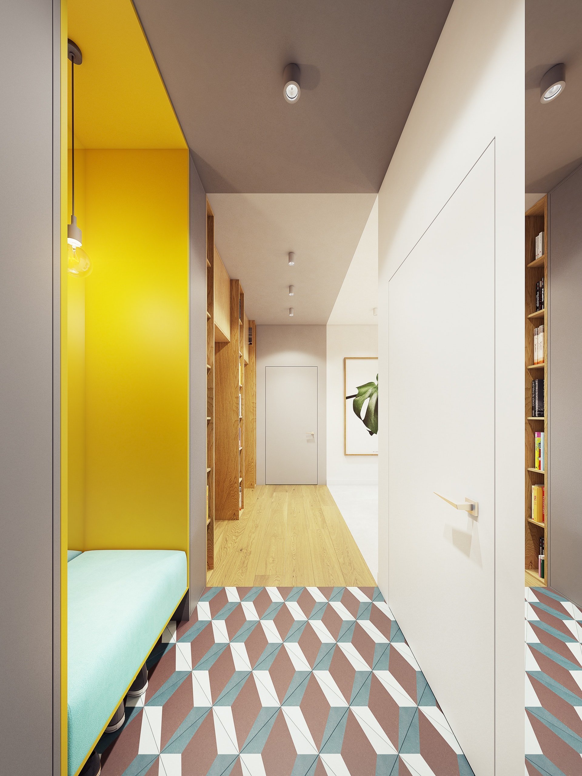 Funky moderní interiér s přírodními akcenty