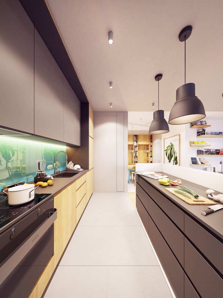 Funky moderní interiér s přírodními akcenty