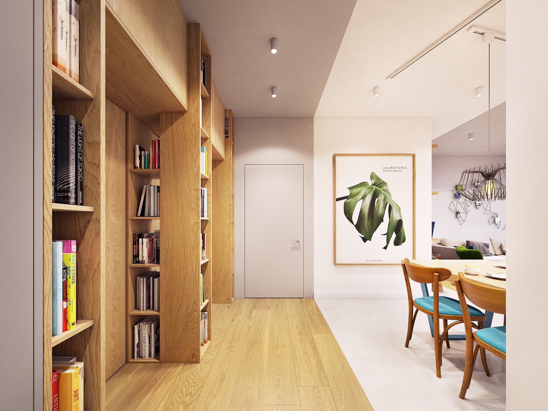 Funky moderní interiér s přírodními akcenty