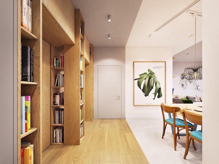 Funky moderní interiér s přírodními akcenty