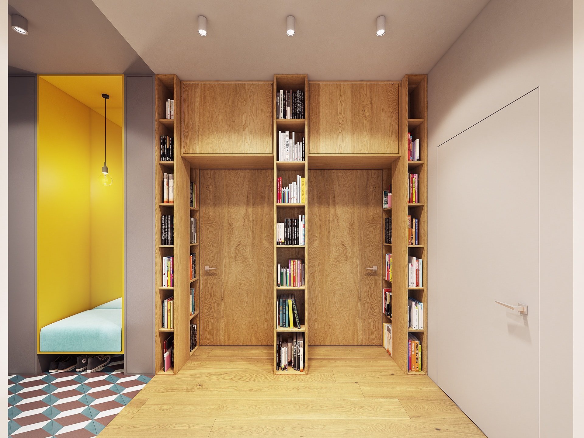 Funky moderní interiér s přírodními akcenty