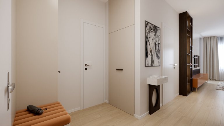 Luxusný interiérový design bytu ve  Sky parku I PRUNUS studio