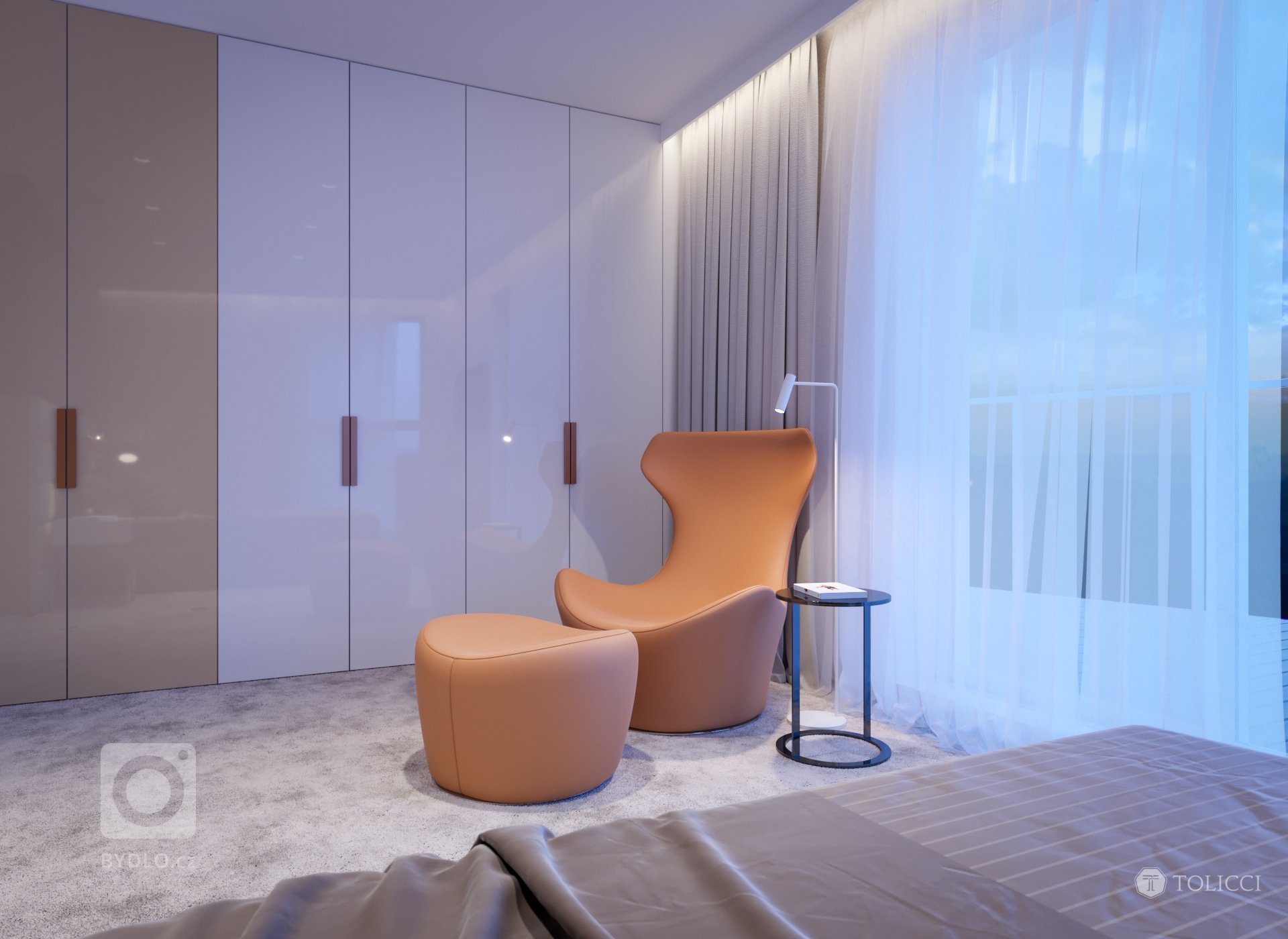 Návrh interiéru bytového apartmánu reprezentuje vytvorenie elegantného a nestarnúceho dizajnu. Vhodná kontrastná kombinácia tmavého orechového dreva a teplých…