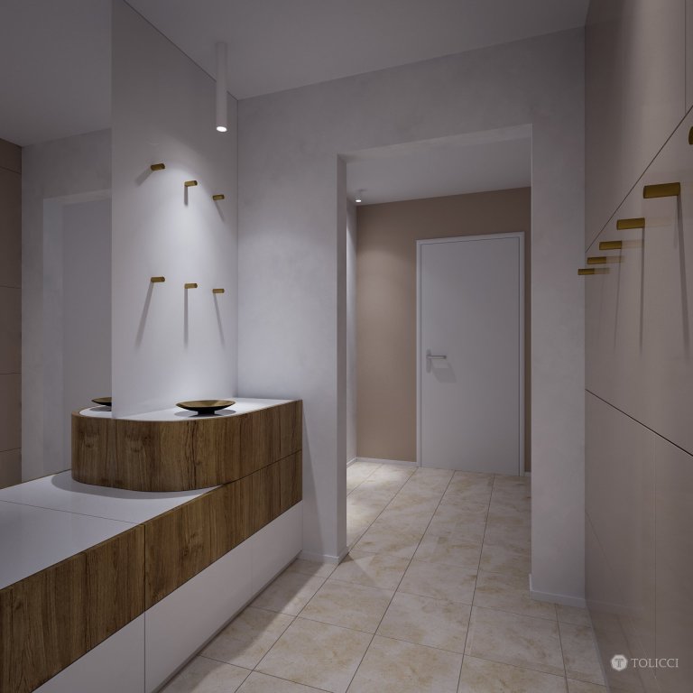 Cieľom návrhu rekonštrukcie bytu bolo vytvoriť prirodzený, jednoduchý a elegantný dizajn. Základ interiéru tvoria jednoduché línie doplnené o príjemné farebné…